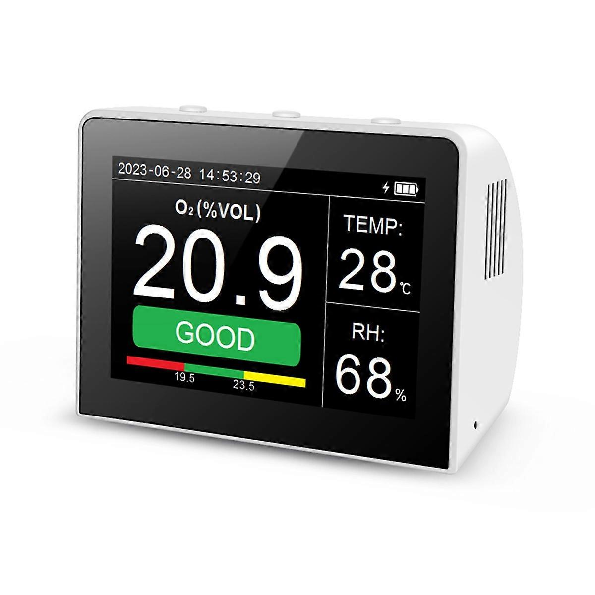Handheld Oxygen Concentration Detector Temperature and Humidity