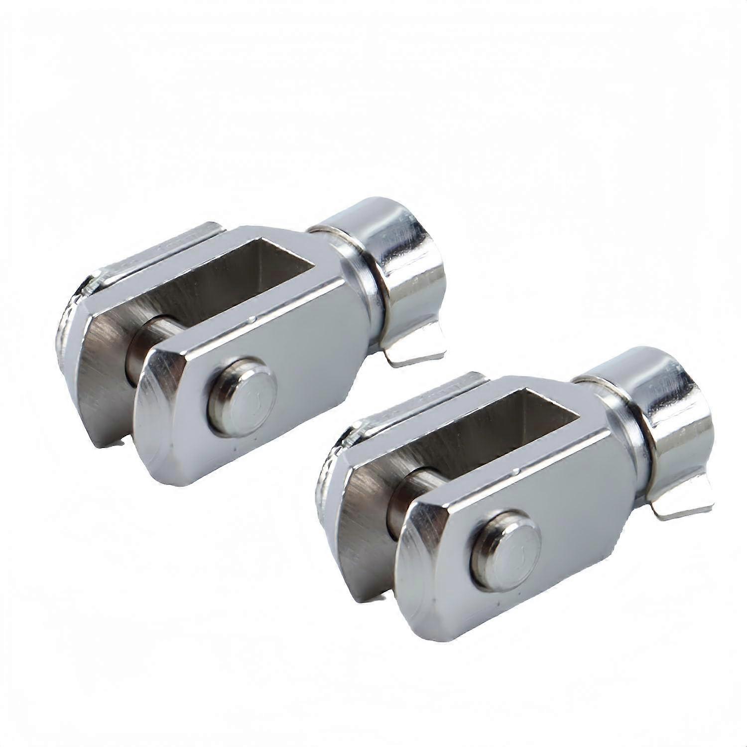 Clevis Joint M6x1 Threaded, Y16 YShaped Type With Spring Pin, 2 Pcs For Electronic Automatic Devices