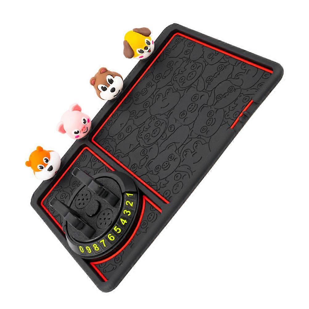 Car Phone Pad Non-Slip Phone Pad for Car Dashboard Black Tpu Material