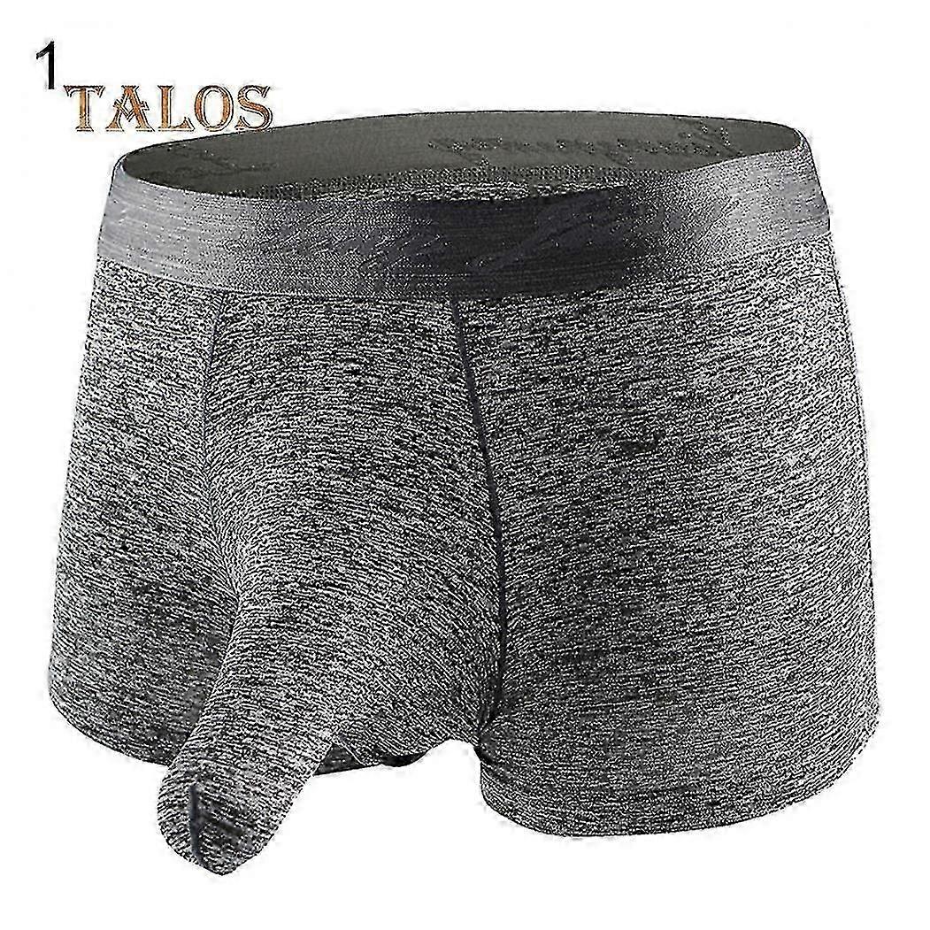 Male Underpants Solid Color Elephant Nose Sweat-absorbent U Convex Underwears 2025