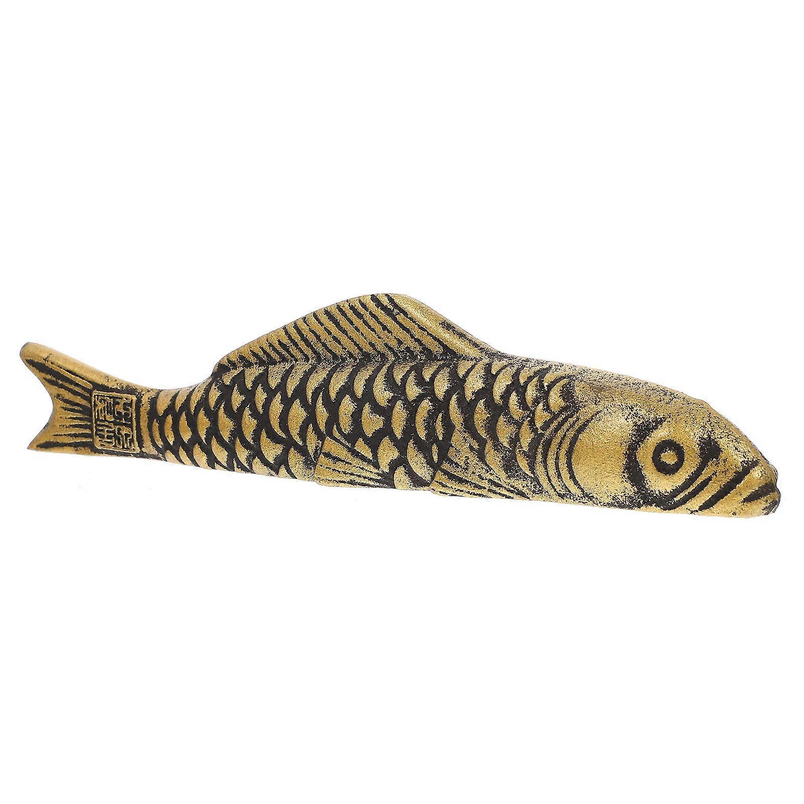 Chinese Calligraphy Paper Weight Carp Shape for Calligraphy 2Pcs Iron