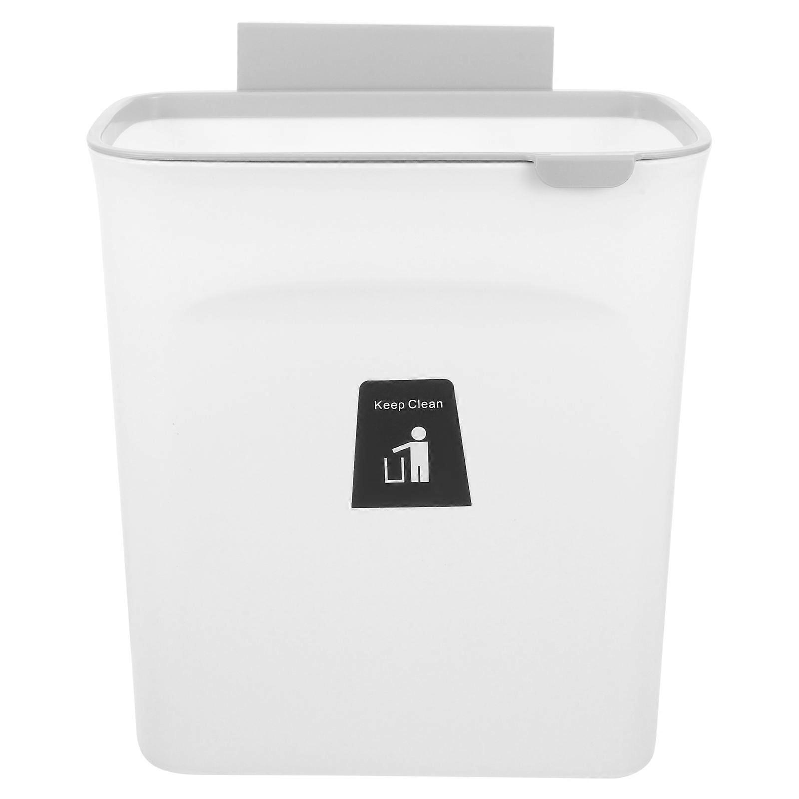 Kitchen Wall-Mounted Trash Bin Household Waste Container for 2Pcs