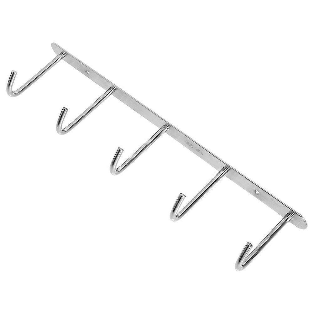 Multifunction Hook Rack Row Hook for Kitchen Storage 2Pcs Stainless Steel