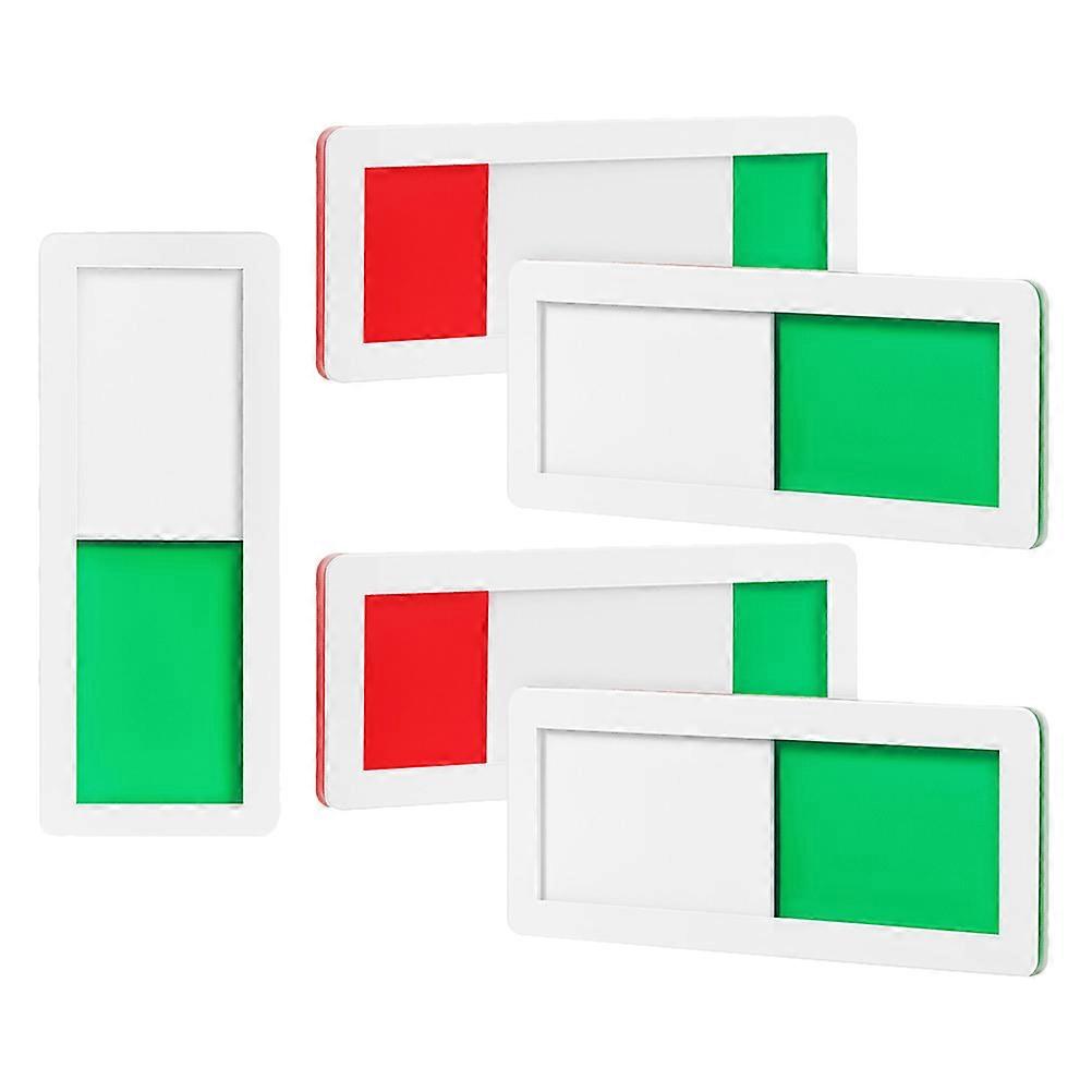 20 Pcs Bathroom Sliding Door Sign Indicator High Visibility Easy To Install Material For Vacant Occupied Status In Shared Spaces