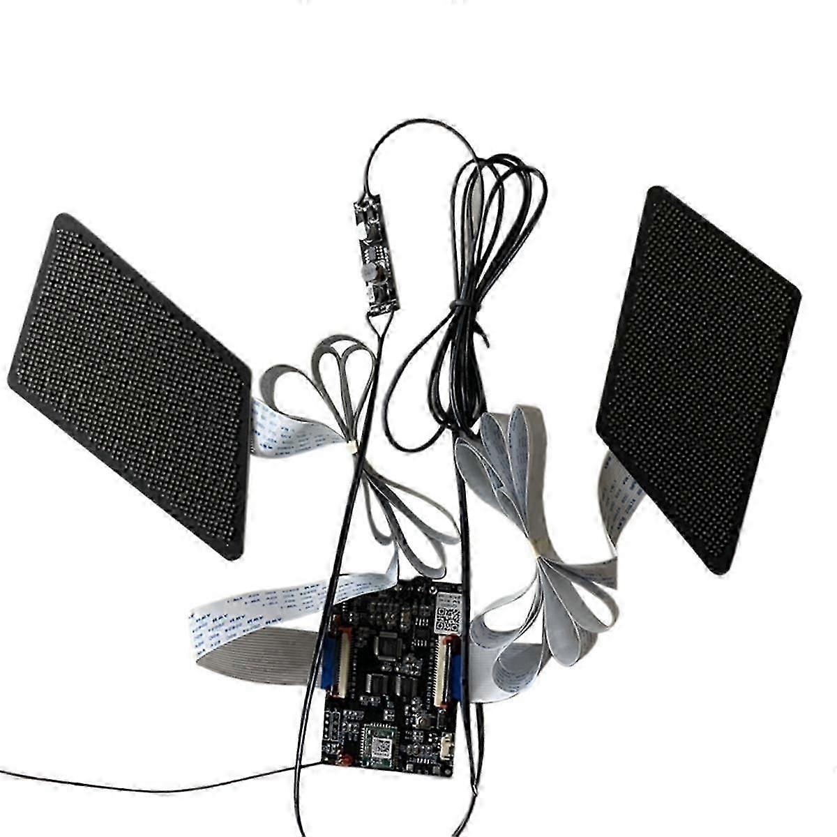 Panel de pantalla LED de ojos del diablo de 12 V Ojos de pantalla de guiño APP Letrero de pantalla LED programable para automóvil
