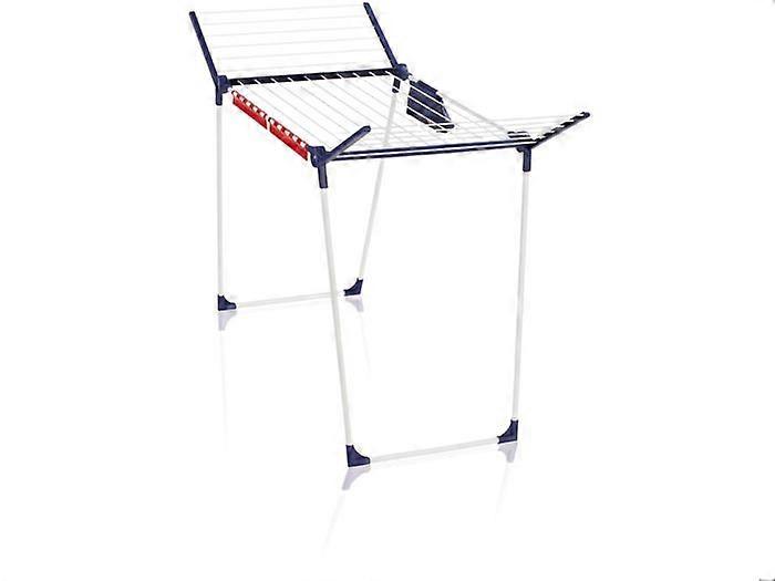 Leifheit Pegasus 180 Solid Plus 81510 Drying Rack, foldable clothes dryer with 18m of drying space, includes 2 accessories, white
