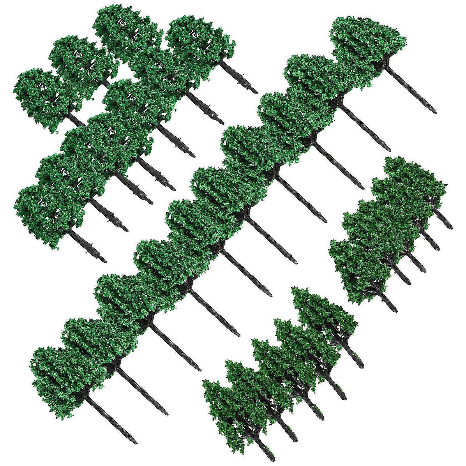 Miniature Scene Green Model Trees for Decor in 3Sets Included