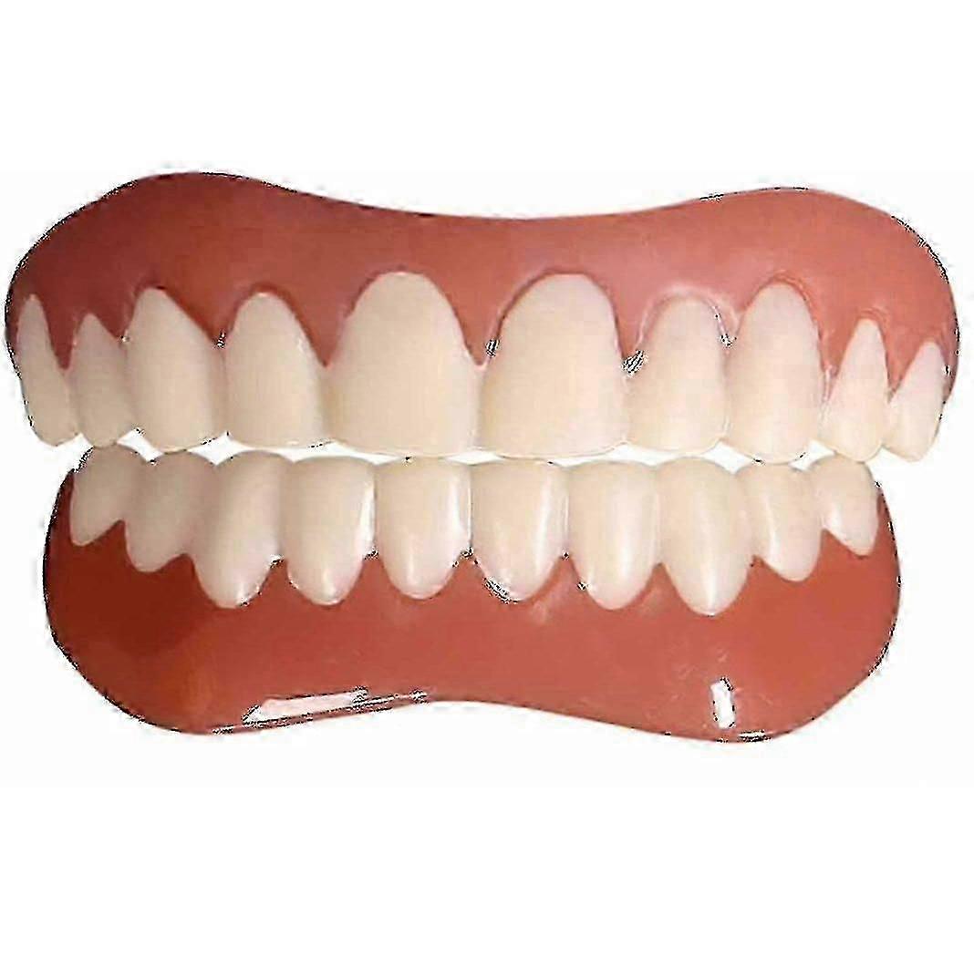 2ピースインスタントベニヤ入れ歯偽の歯スマイル歯偽の歯