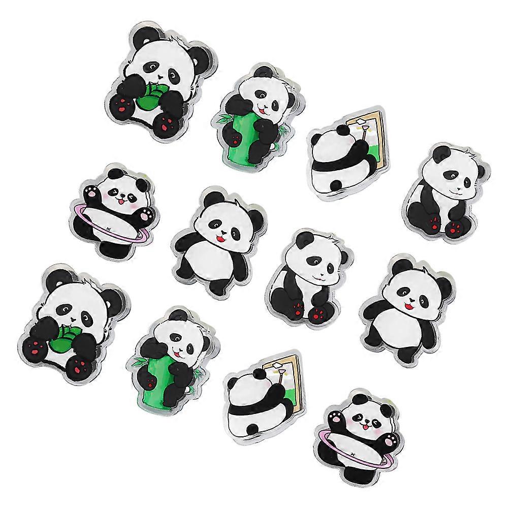 Panda Acrylic Clips Multi-Function File Organizing Clamps for Office 12Pcs