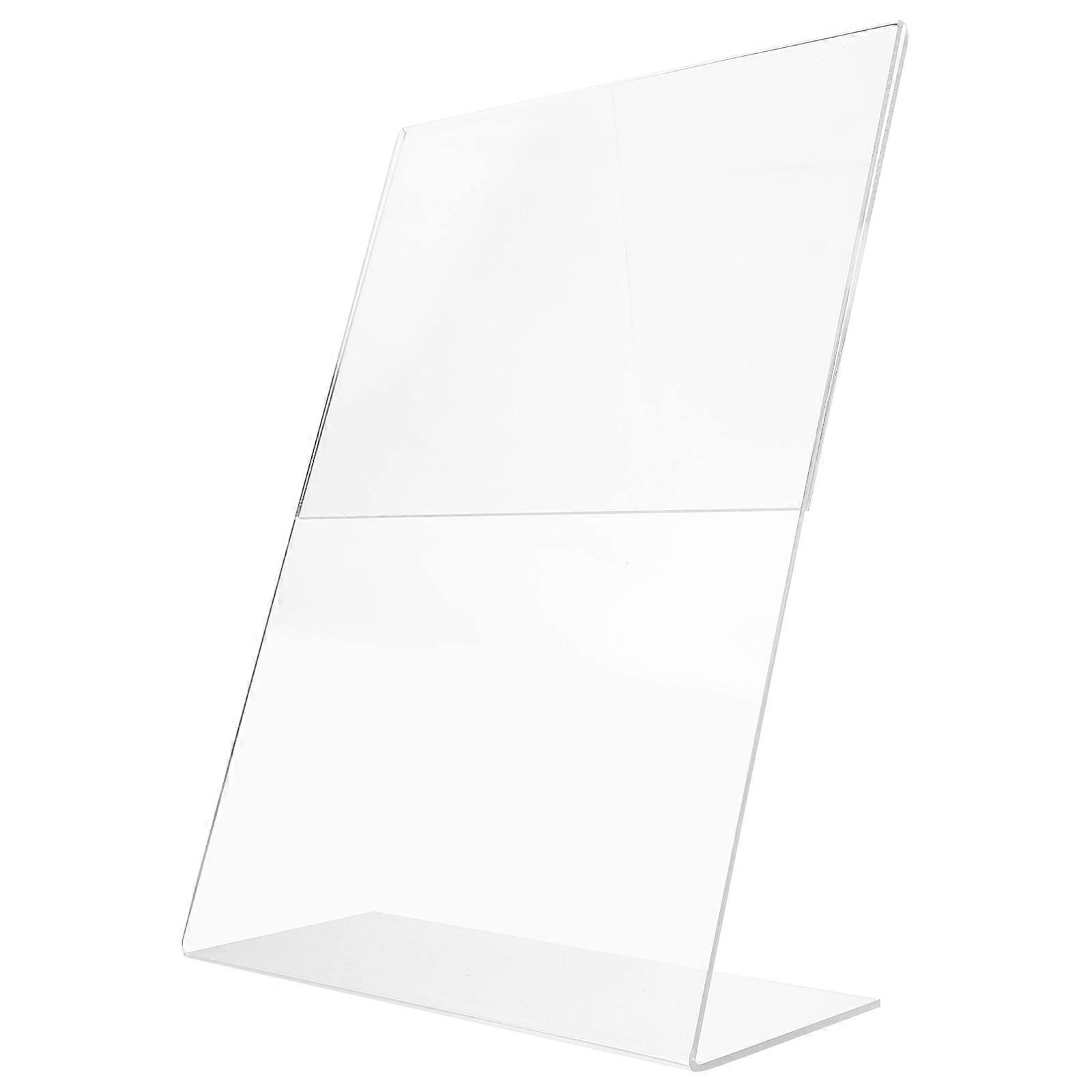 Transparent Acrylic Sign Holder Tabletop Menu Card Display Holder for Cafes Restaurants Parties Banquets Featuring Transparent Material 1Pack