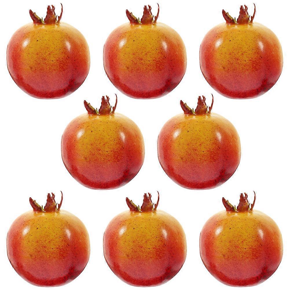 Foam Fruit Decor Artificial Pomegranates for Decoration 40 Pieces Set