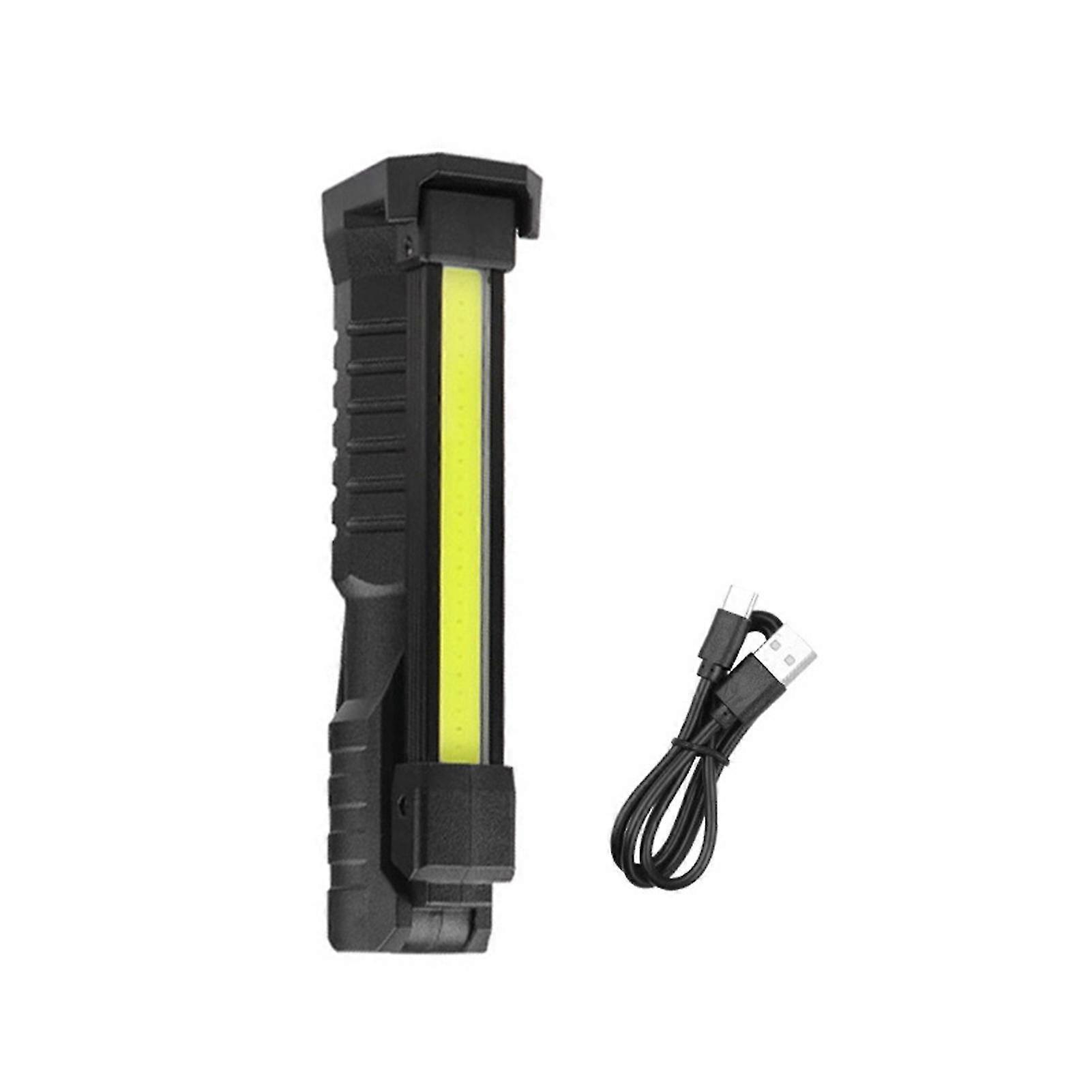 2025 LED Work Light Rechargeable with Hidden Hook Multiple Lighting Modes Magnetic LED Work Light Bar Cordless Flashlight
