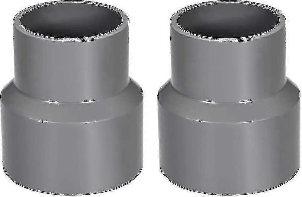 2025 63mm X 50mm Pvc Pipe Reducer Fitting Coupling Hub Coupling Dwv Gray 2pcs
