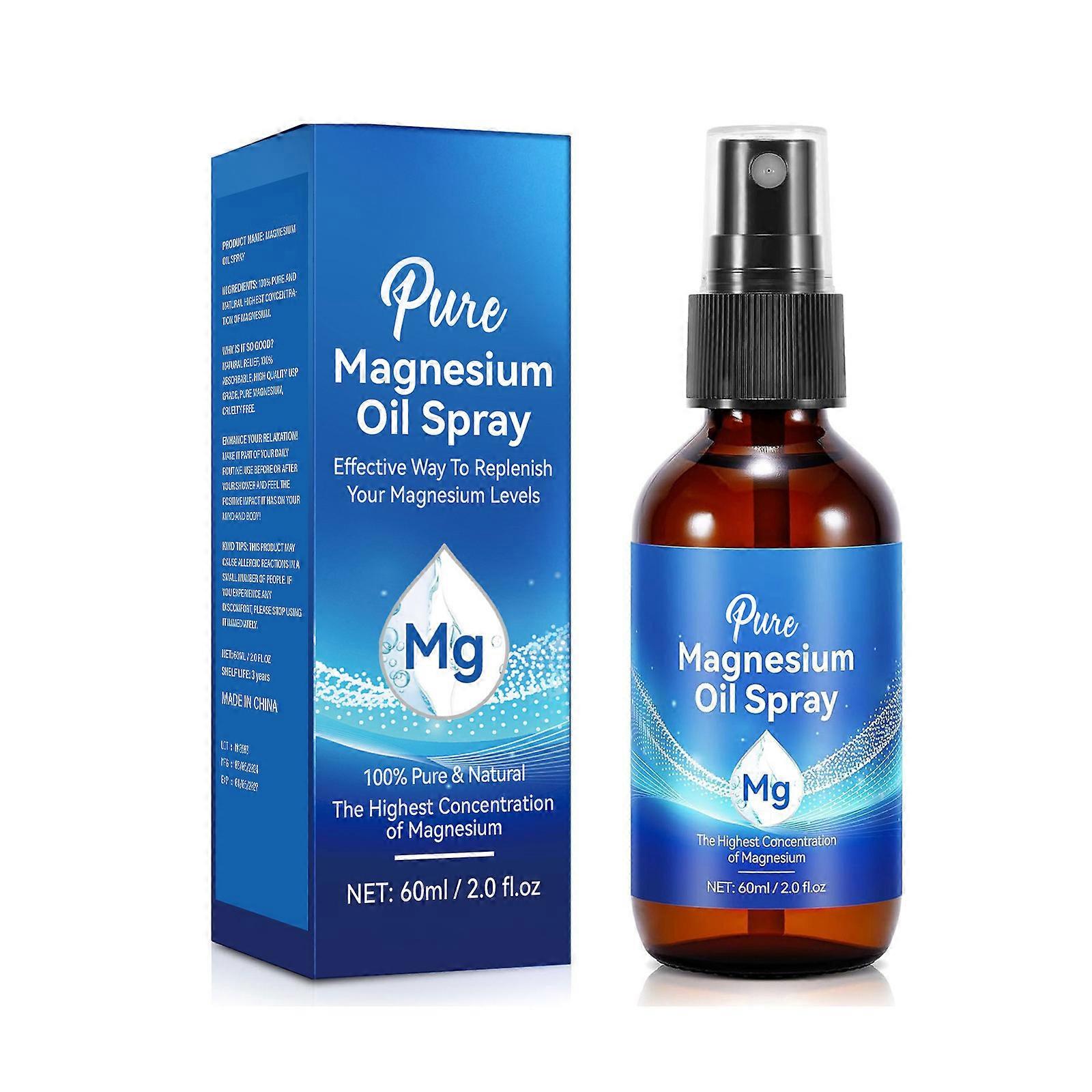 Magnéziumolaj 60ml relax test izomfeszültség enyhítés alvásjavító testpermet víz 1