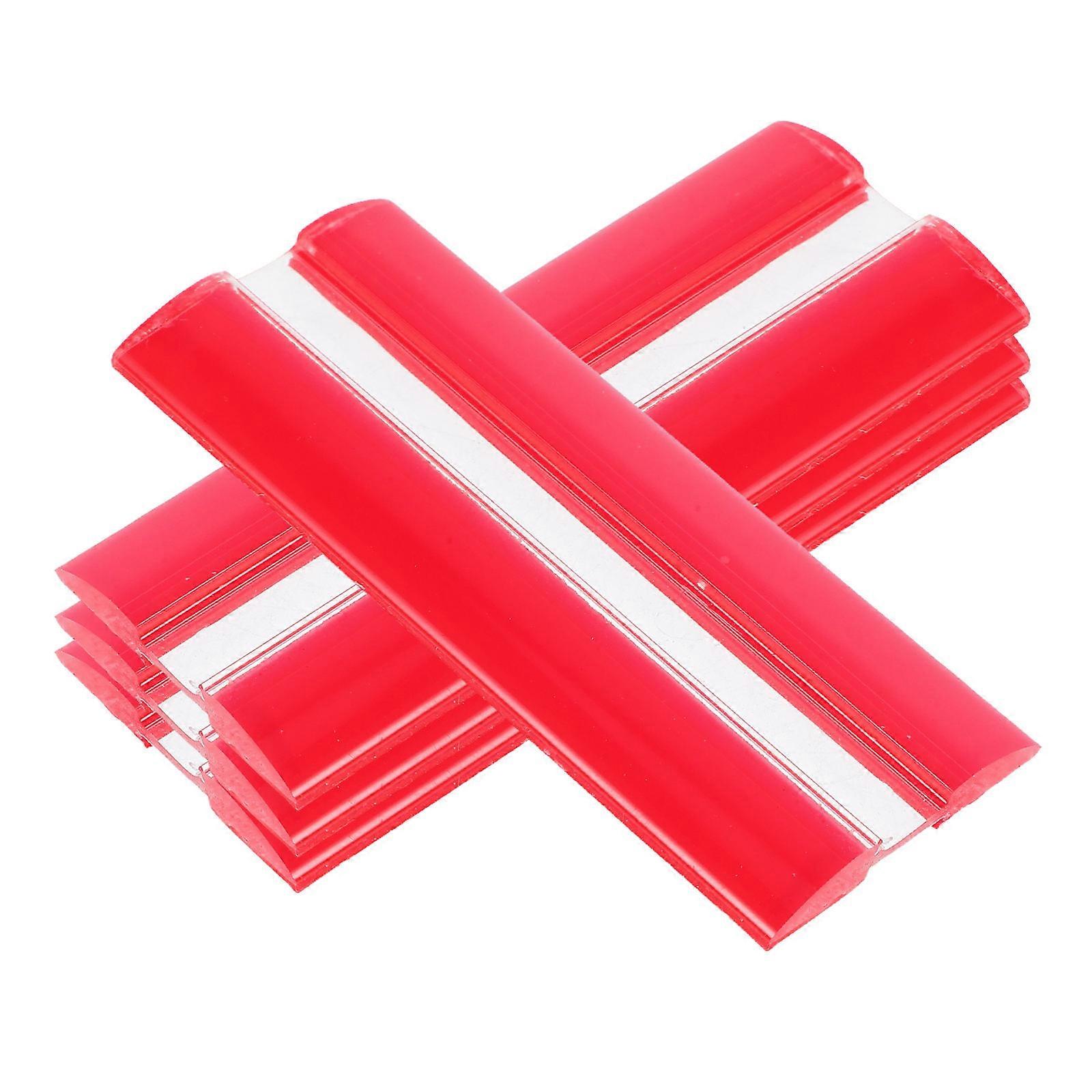 Self-Adhesive Acrylic Hinges 20Pcs Transparent Shaft Hinges for Windows Versatile Use 75x35mm