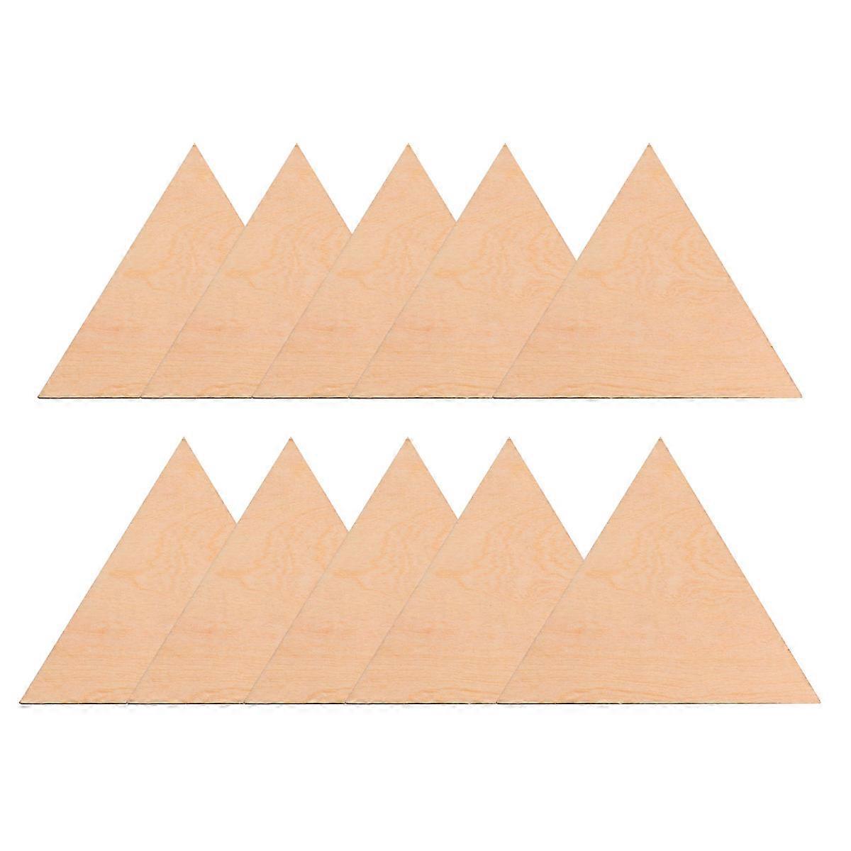 Triangle Wooden Pendants for DIY Craft 150Pcs Unfinished Pieces Set