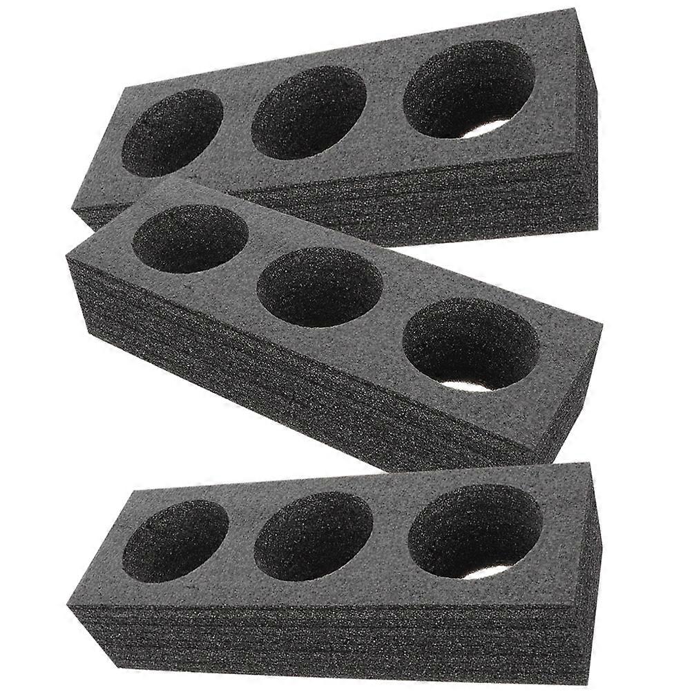 Takeout Cup Carrier 3Pcs Beverage Holders For Takeaways In Black For Securing Drinks Until Arrival