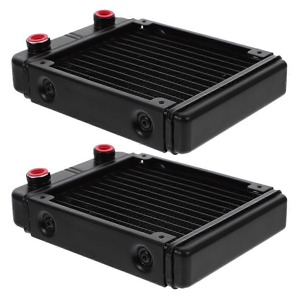 Computer Cooling Radiator Water Cooler for GPU 8Pcs Black Set