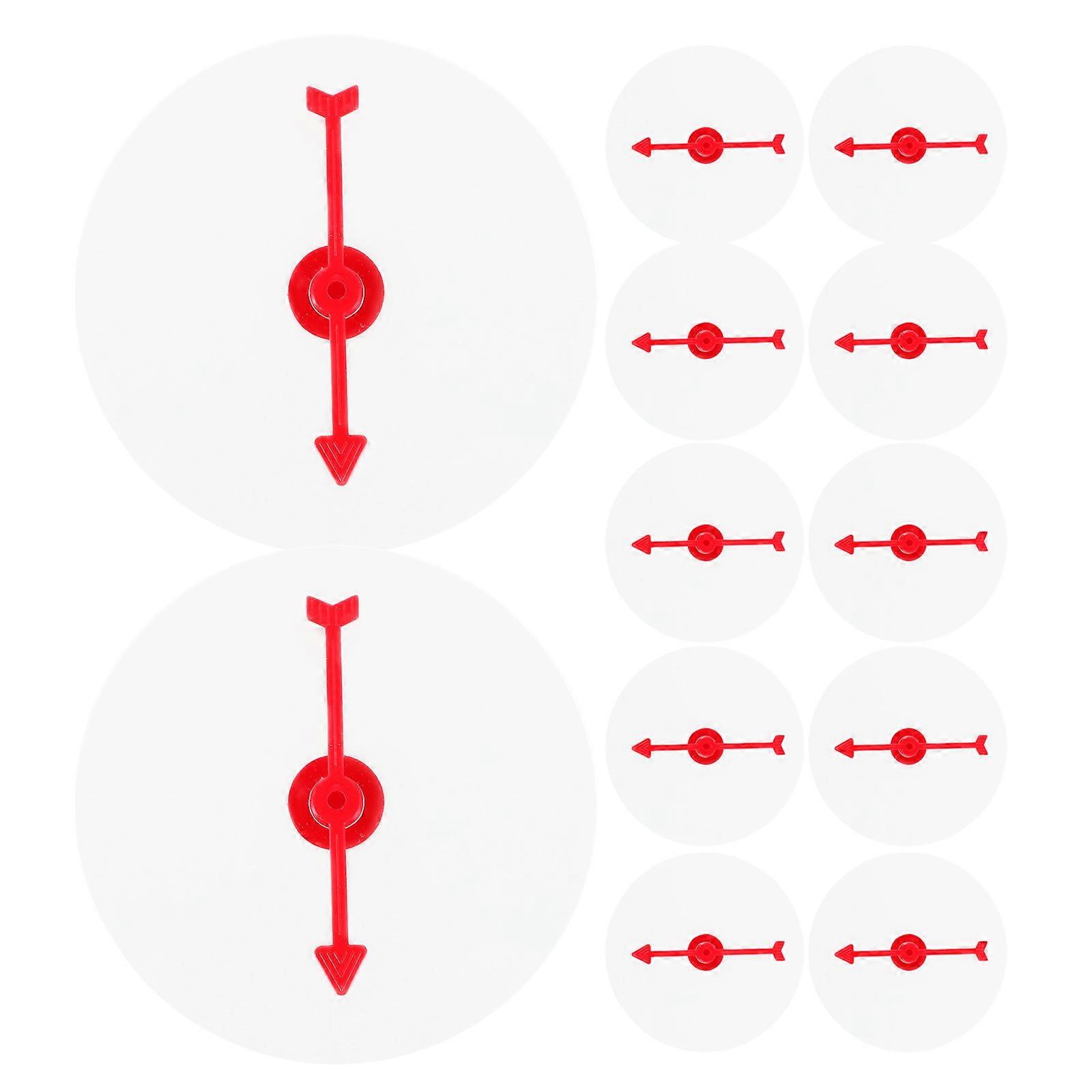 Transparent Game Board with Erasable Spinning Arrow for 12Pcs Plastic Set