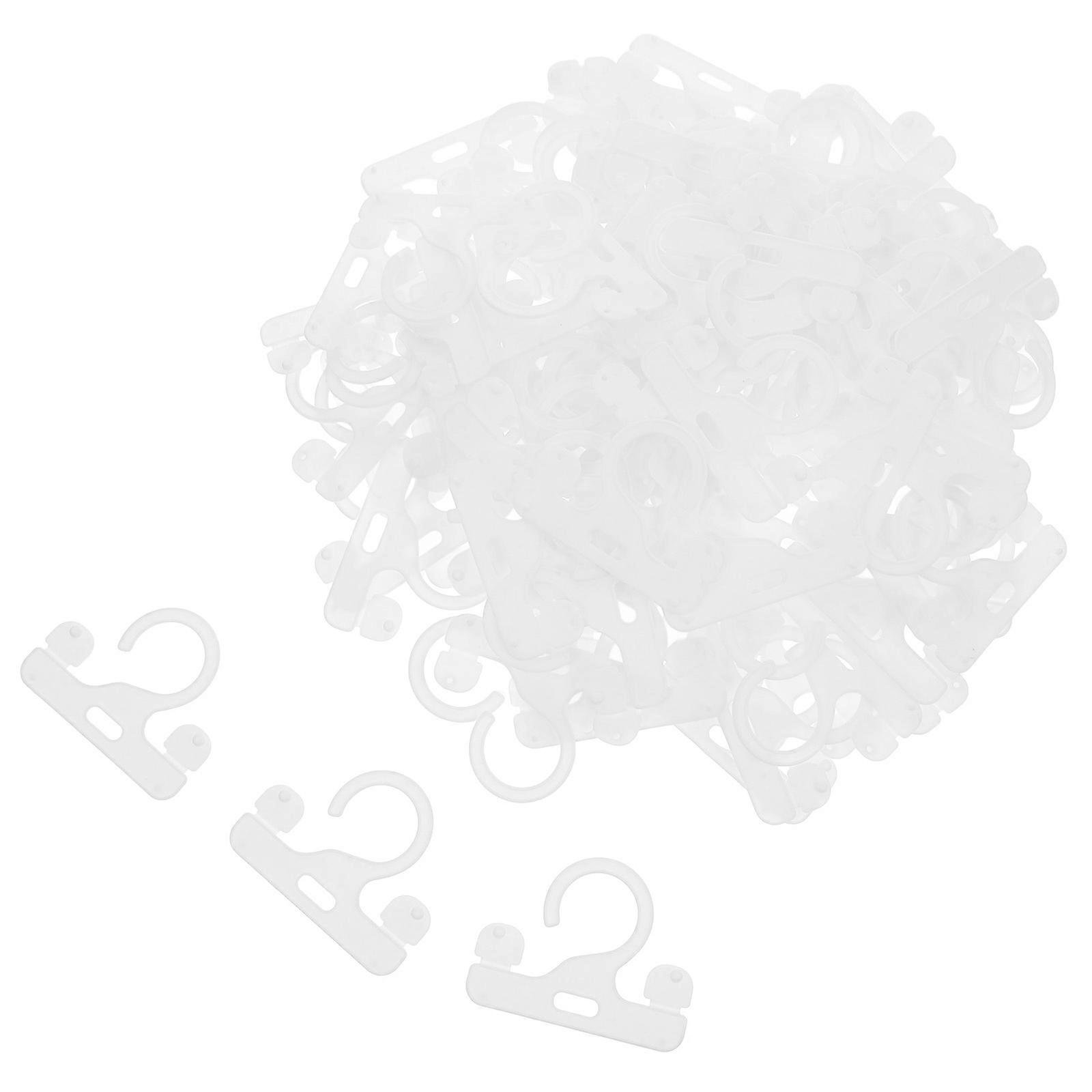 Reusable Small Hooks for Moisture Absorber Plastic Hanging Hooks 100Pcs