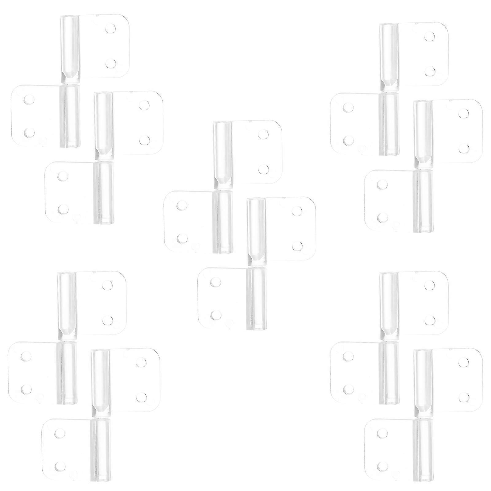Cabinet Replacement Acrylic Mini Hinges for Folding Doors 40Pcs Pack
