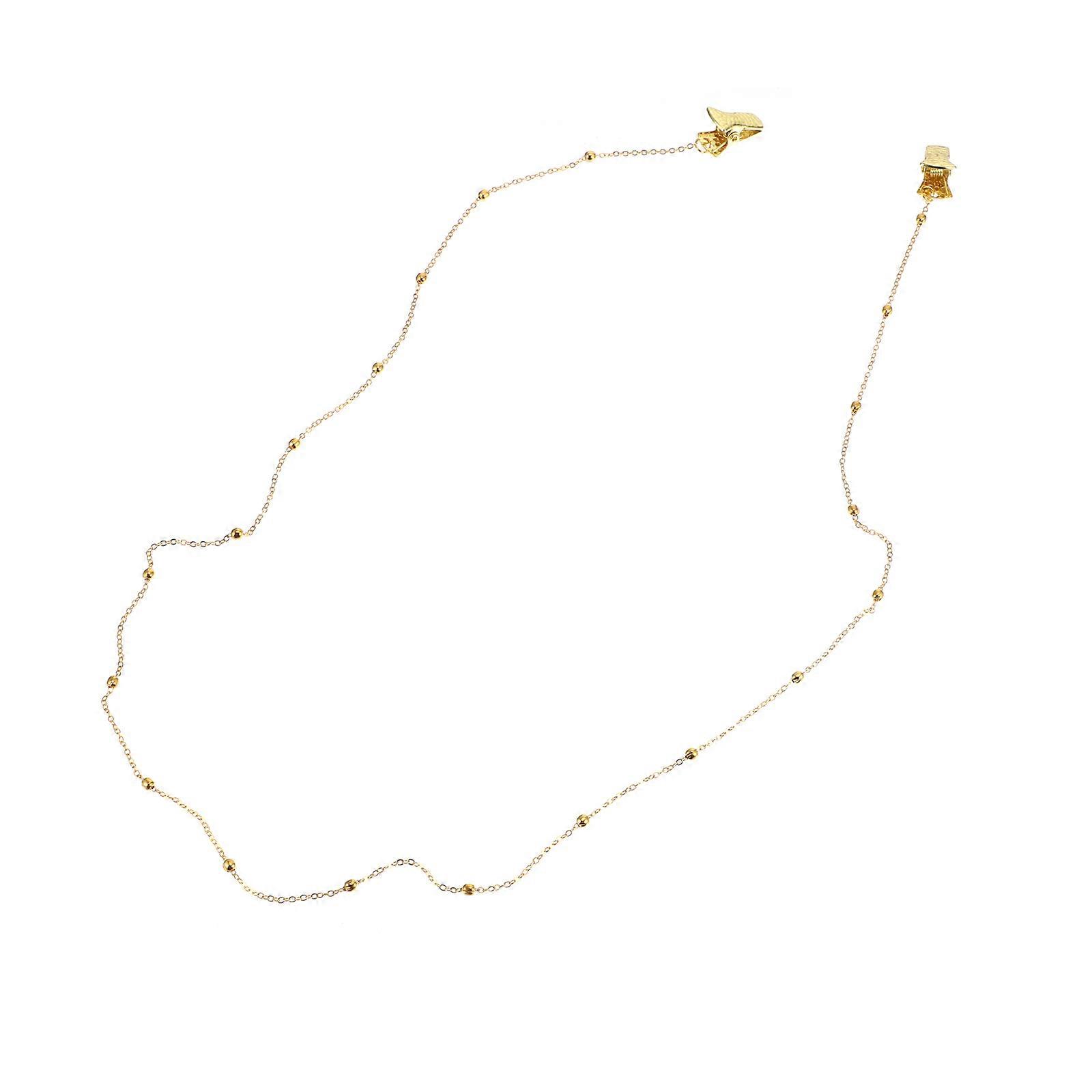 Golden Metal Face Mask Chain with Clip for 1Pcs Eyeglasses Chain