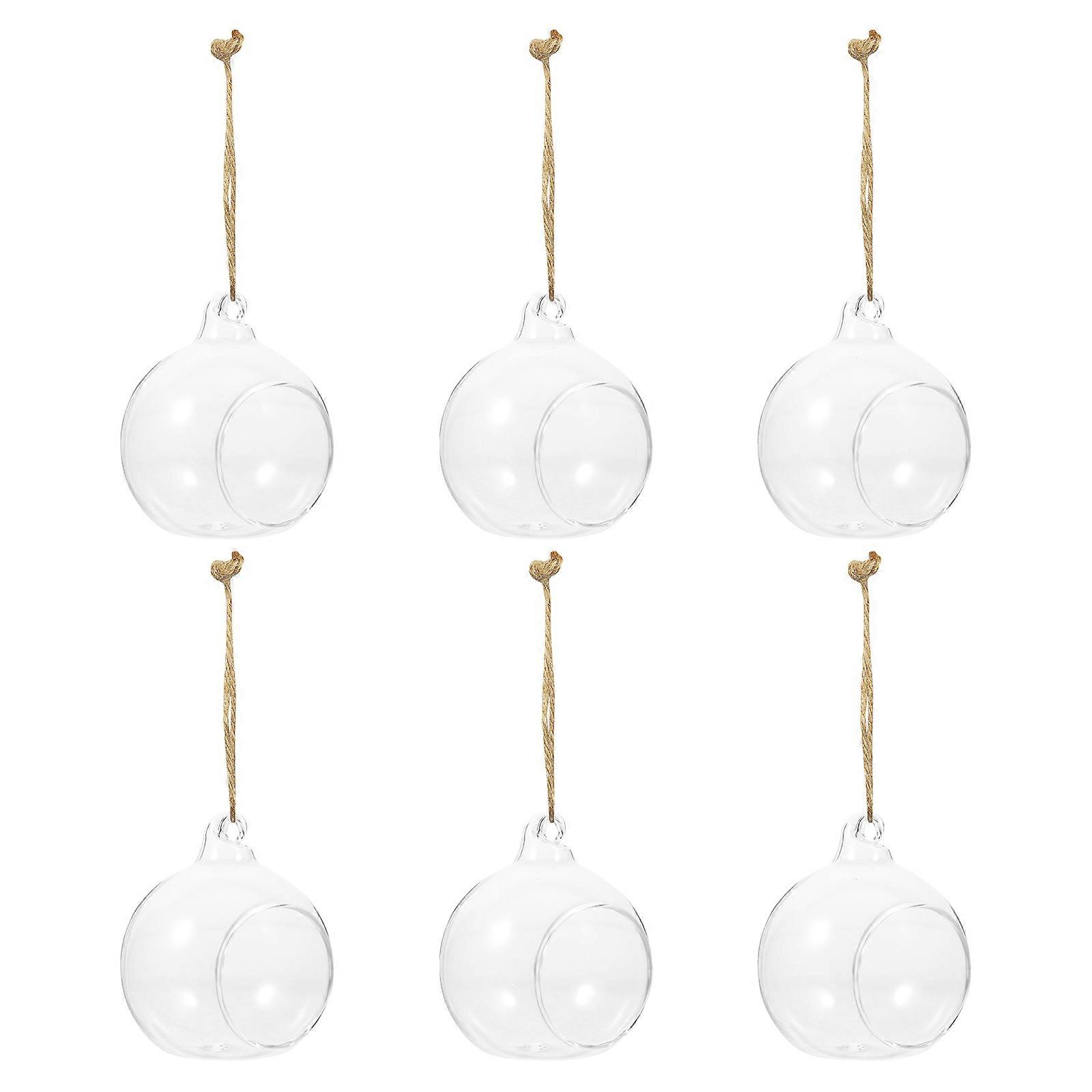 Transparent Hydroponic Plant Container Hanging Vases for Decor 18Pcs