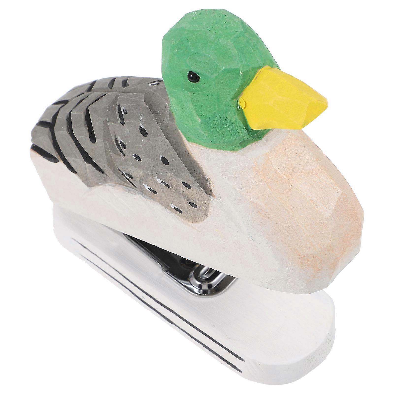 Office Paper Stapler Wooden Animal Stapler for Desktop 2Pcs