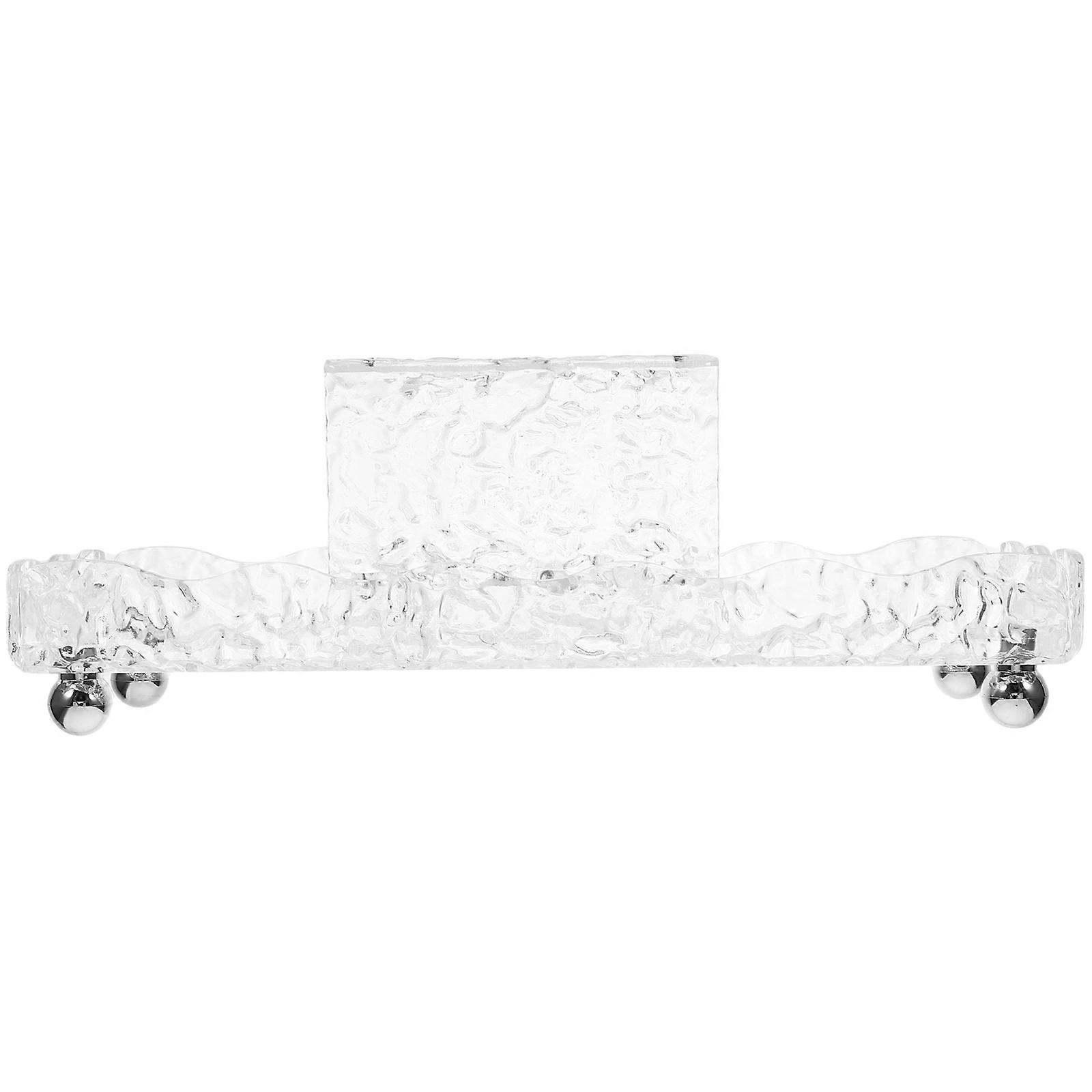 Bathroom Toothbrush Holder for Storage 3Pcs Acrylic Clear Tray