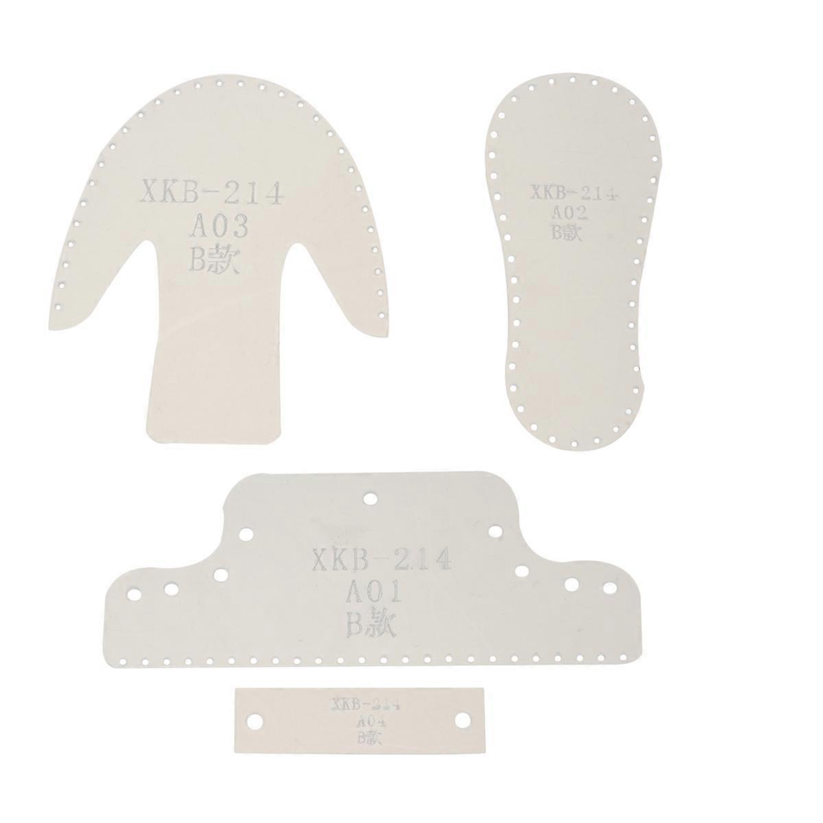 3 Sets Acrylic DIY Boots Pendants Pattern Templates For Handicraft Making Boot Shape Precision Cut Technology