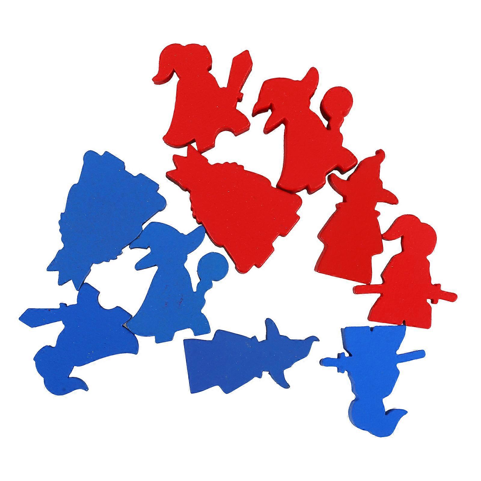 Wood Chess Pieces for Board Game Decor 30Pcs Entertainment Set