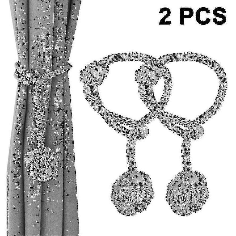 1 par stickning sladd gardin rep hålla