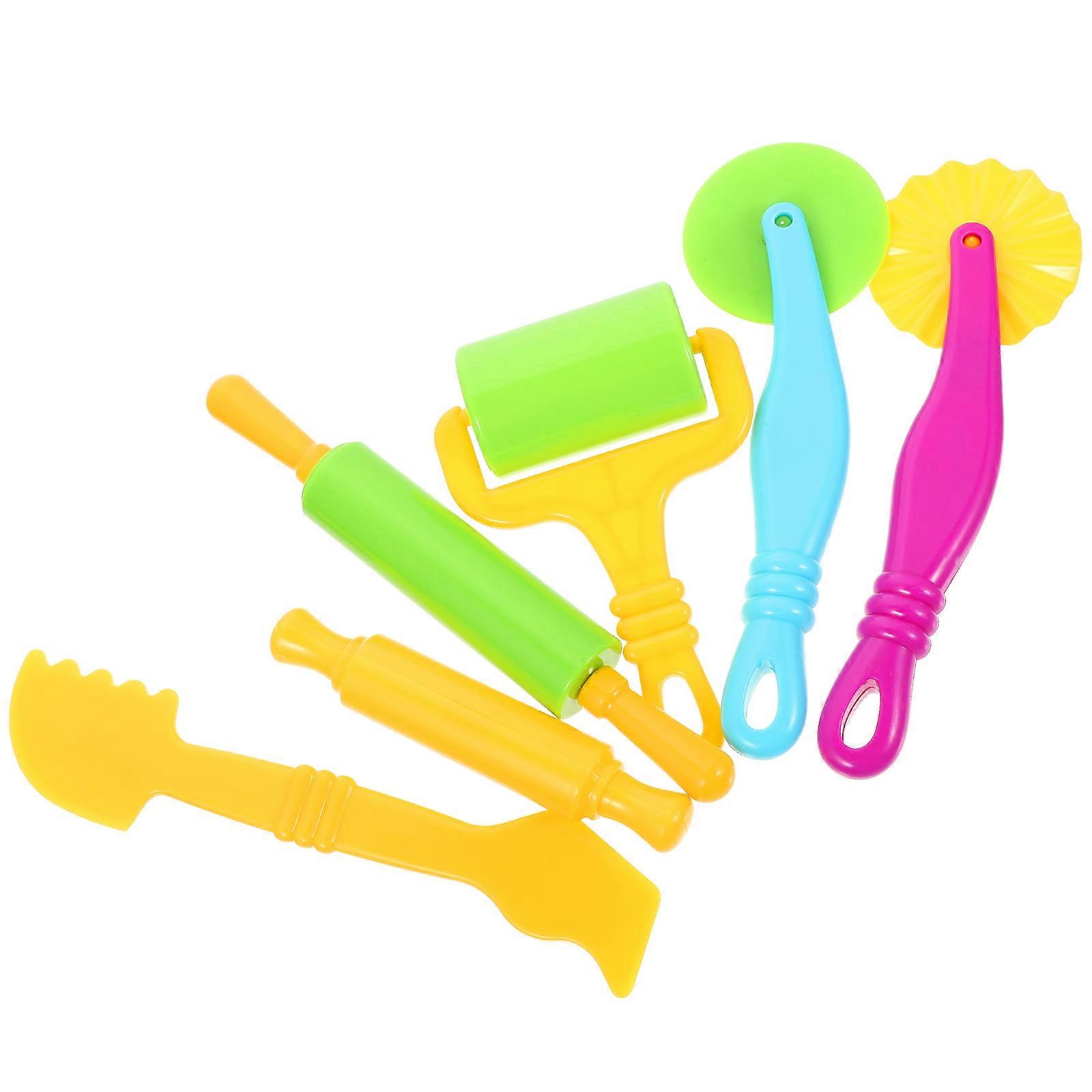 18 Pcs Hand-Made Rolling Dough Tools Multi Colored Clay Toys Perfect For Children Over 3 Years Shaping Pressing Molding