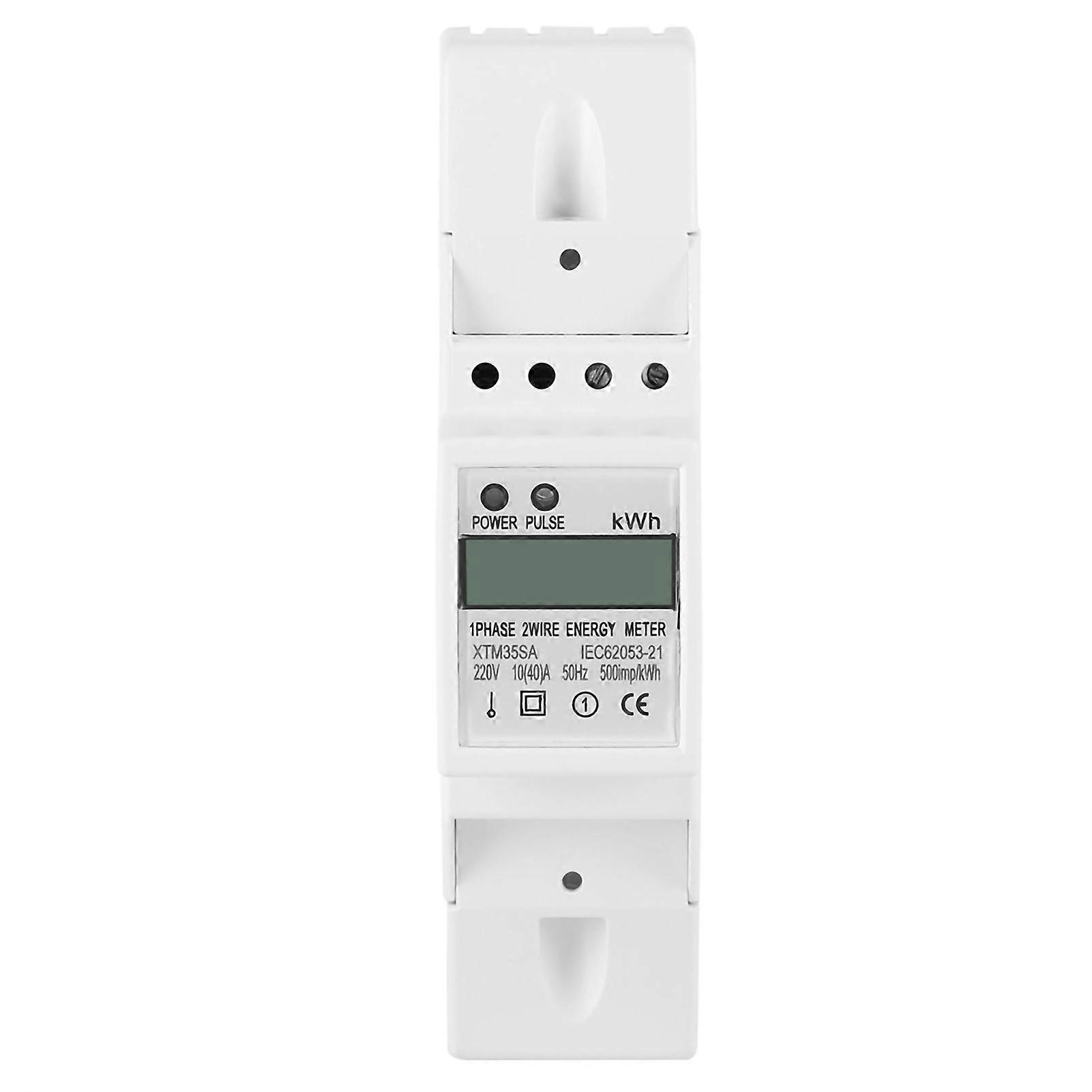 Digital LCD Single phase Din Rail Electric Meter 10-40A Electronic KWh Meter