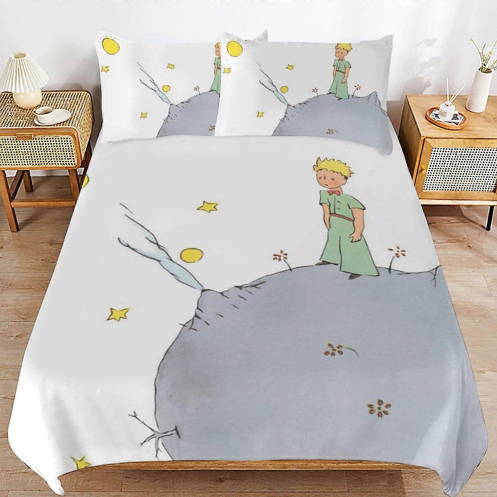 q335 Le Petit Prince Zipper End Comfort Set Soft Finish Machine Safe Duvet Cover Sets Sleep Ease Solution d335