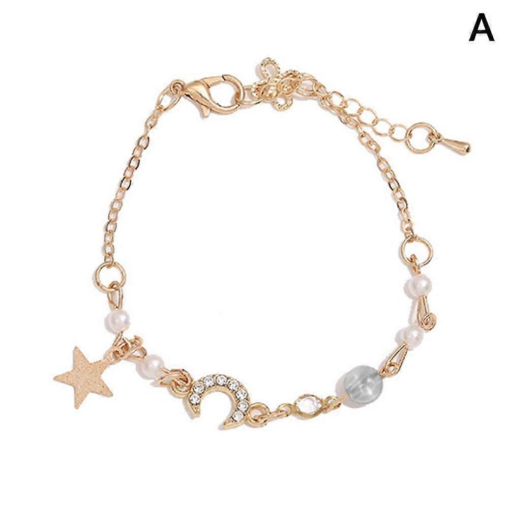 Korean Star Moon Pendant Bracelet Hot F2 Y5A4 S4V9 P2Y9 X8S1 G5L8 W9L9 F5I2
