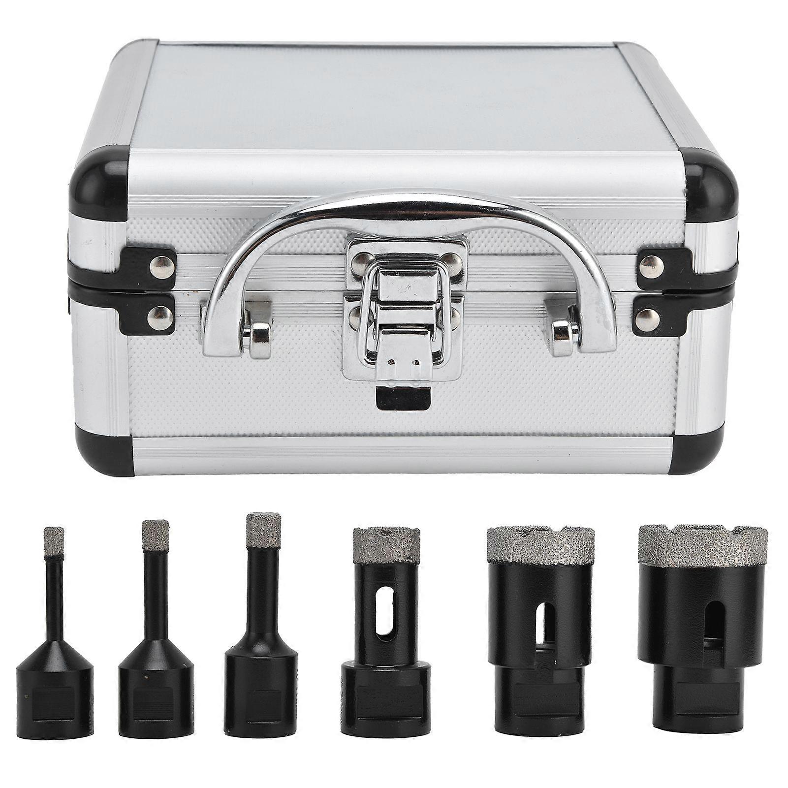 Lochsägen-Set, 6-in-1, Diamant-Fliesen-Hohlkernbohrer, Handwerkzeuge, Hardware für 6–38 mm, M14