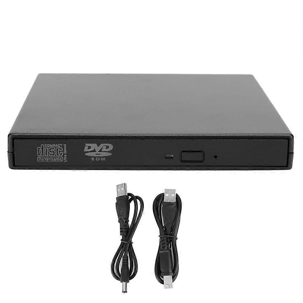 External Optical Drive USB2.0 High Speed Portable DVD Burner for Laptop ComputerBlack
