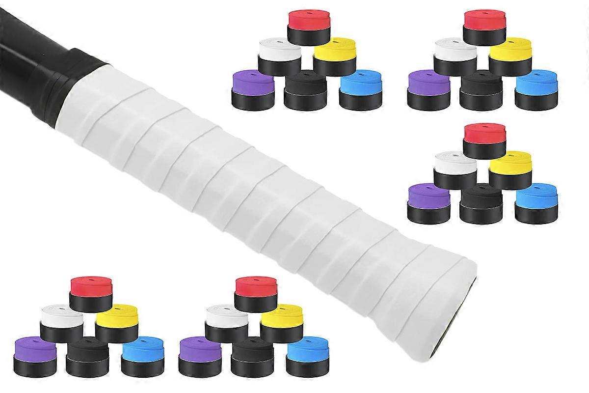 30Pcs Racket Grip Tape Non-Slip Sweat Absorbent Overgrip for Tennis Badminton