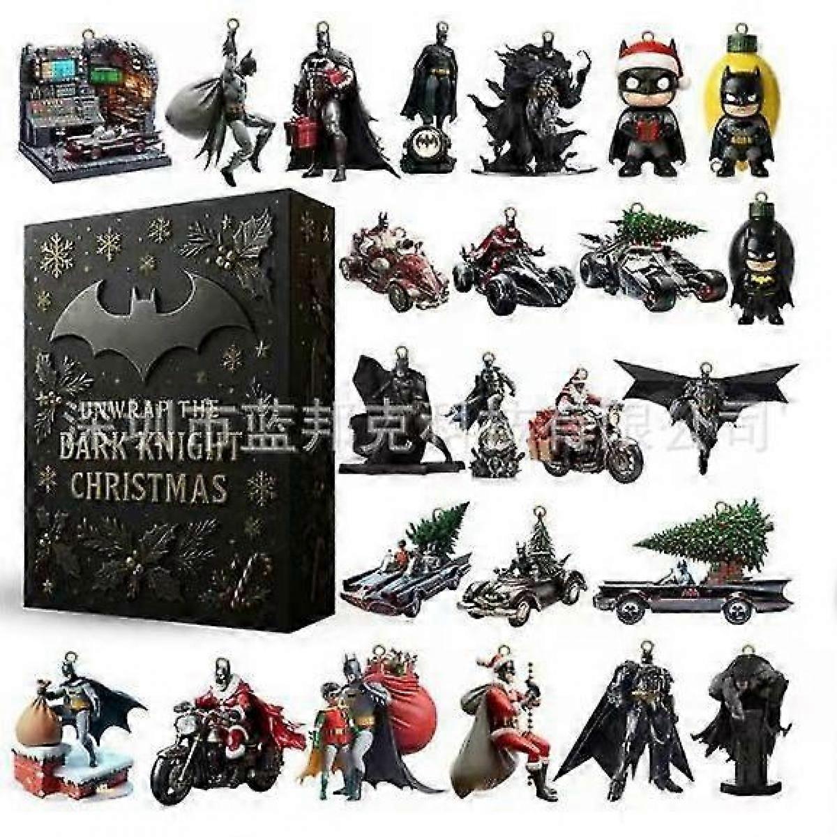 Unwrap the Dark Knight Batman themed Christmas advent calendar box