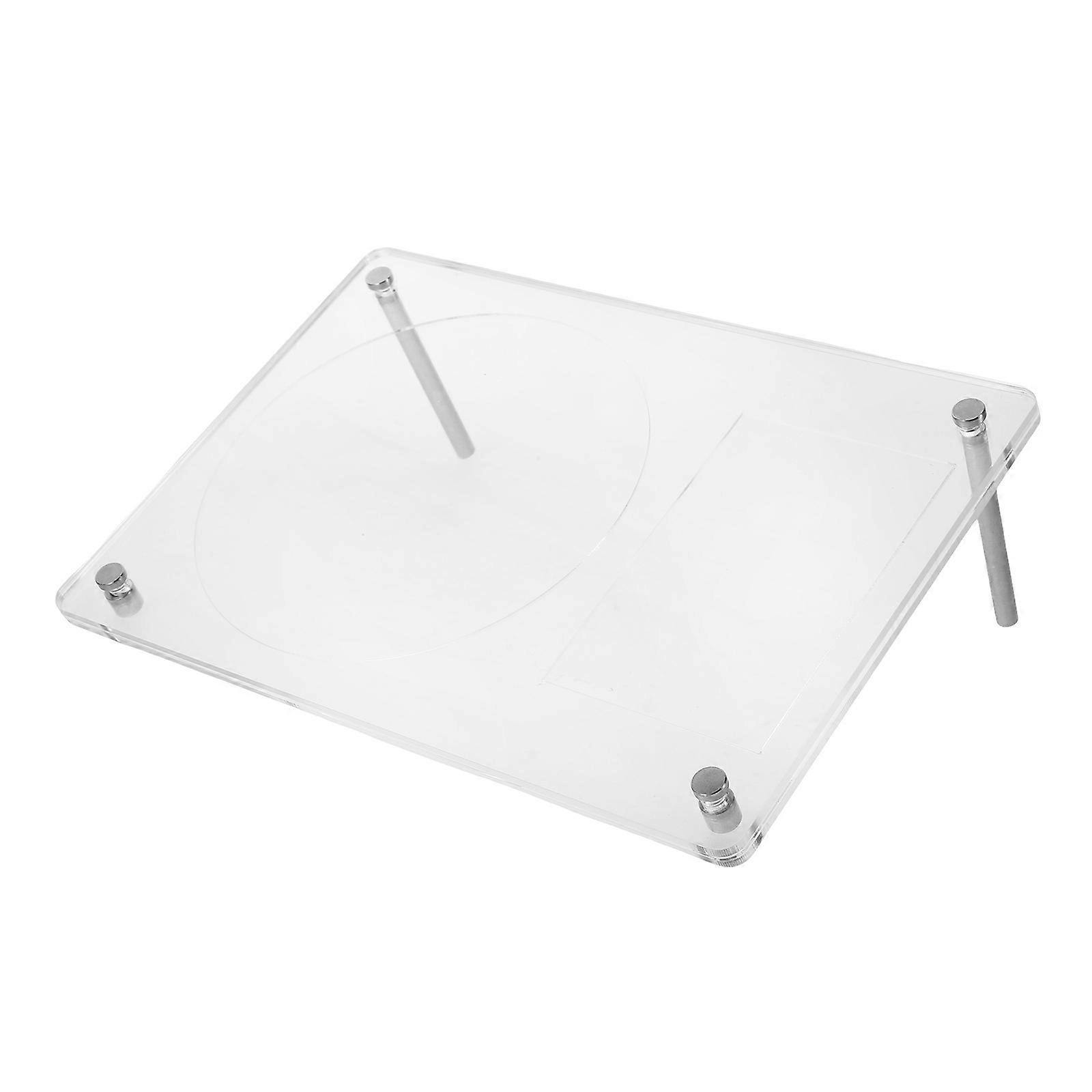 White Acrylic Cd Stand Rack for Household Dvd Storage 3Pcs