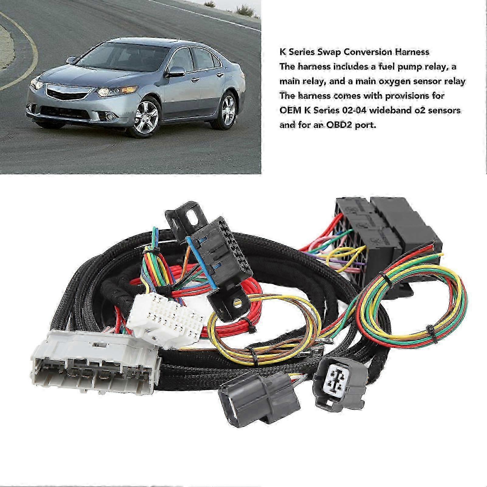 K Series Plug & Play Conversion Harness for Acura 2002-2004, Multifunction Adapter Kit