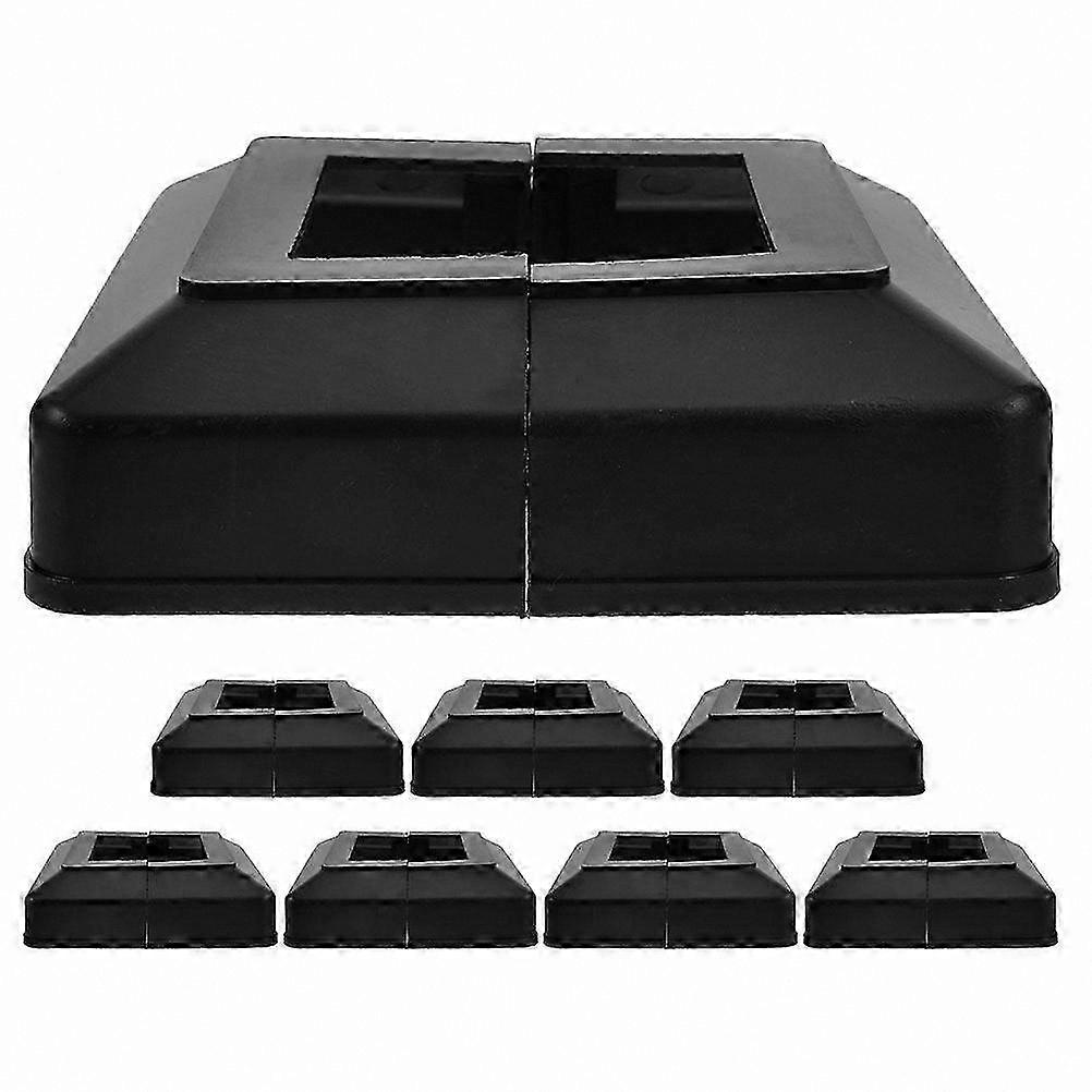 8pcs Deck Post Base Cover, Plastic Decorative Post Caps, Fence Post Cover Cap for Outdoor Use