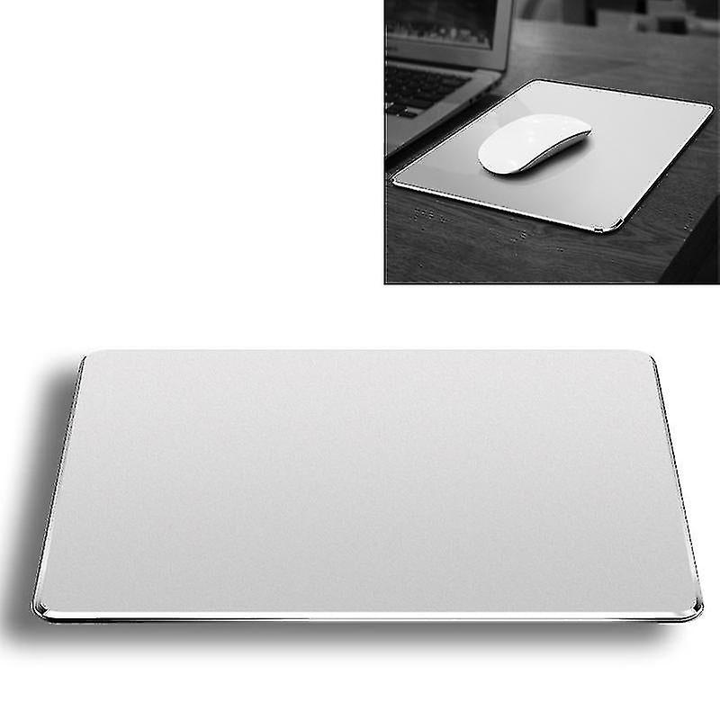 Computer Accessory Sets Aluminum Alloy Double-sided Non-slip Mat Desk Mouse Pad Size : L Silver