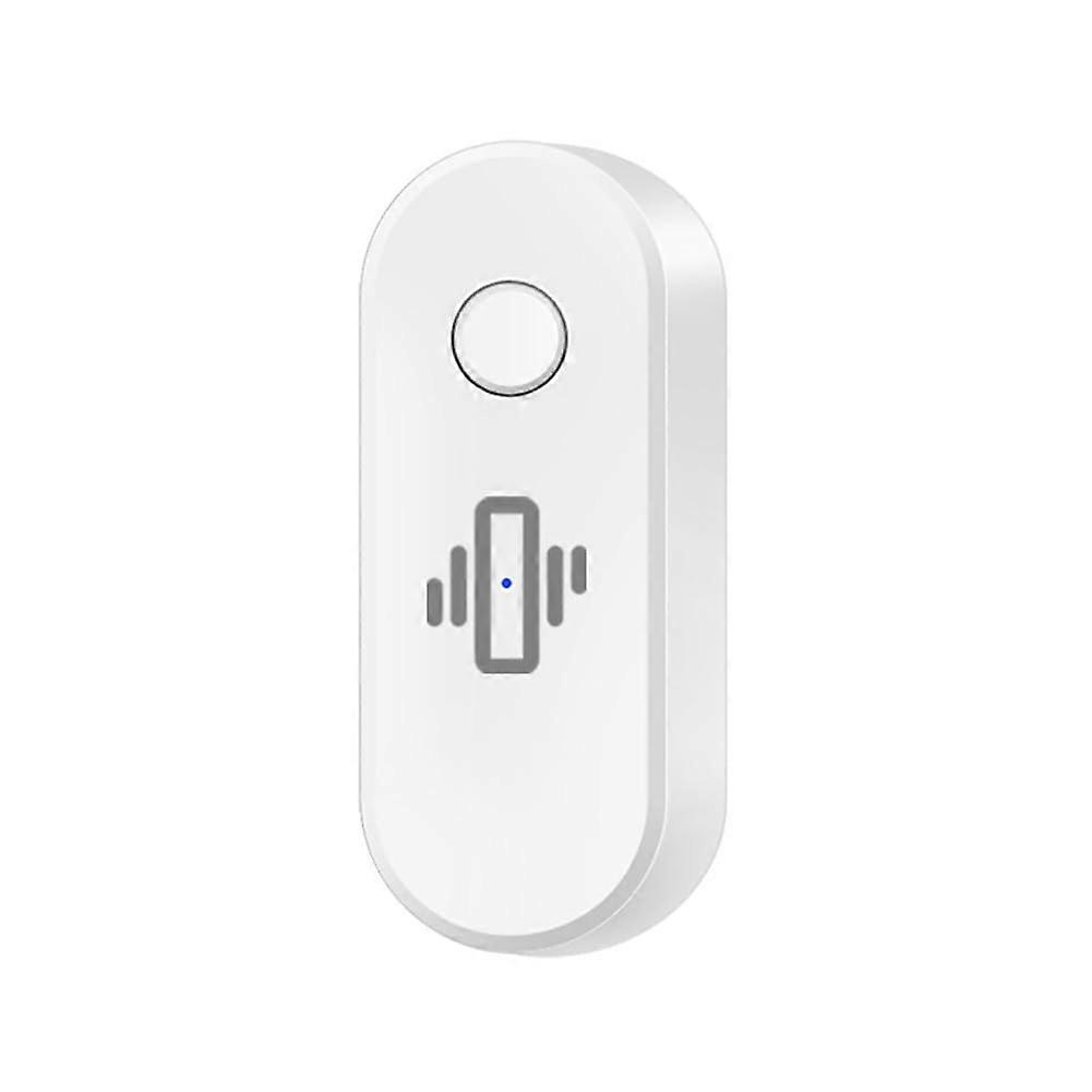 Smart WiFi Vibration Sensor Alarm Wireless Vibration Detector RealTime Activity And Shock Detection White