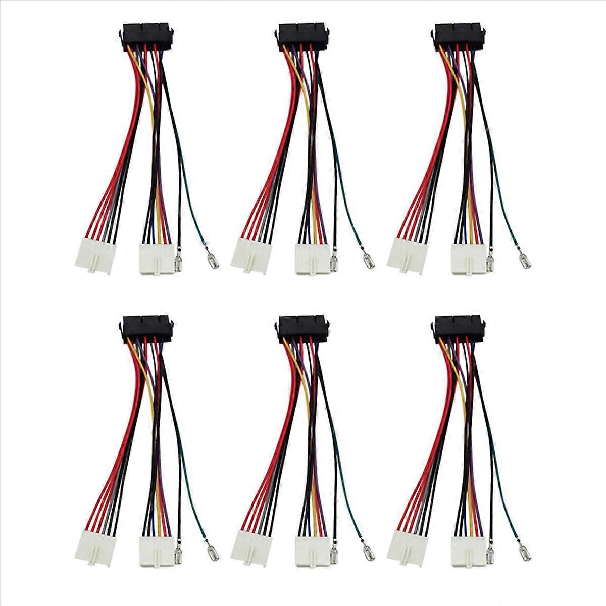 20Pin ATX to 2-Port 6Pin AT PSU Converter Power Cable 20 Pin ATX