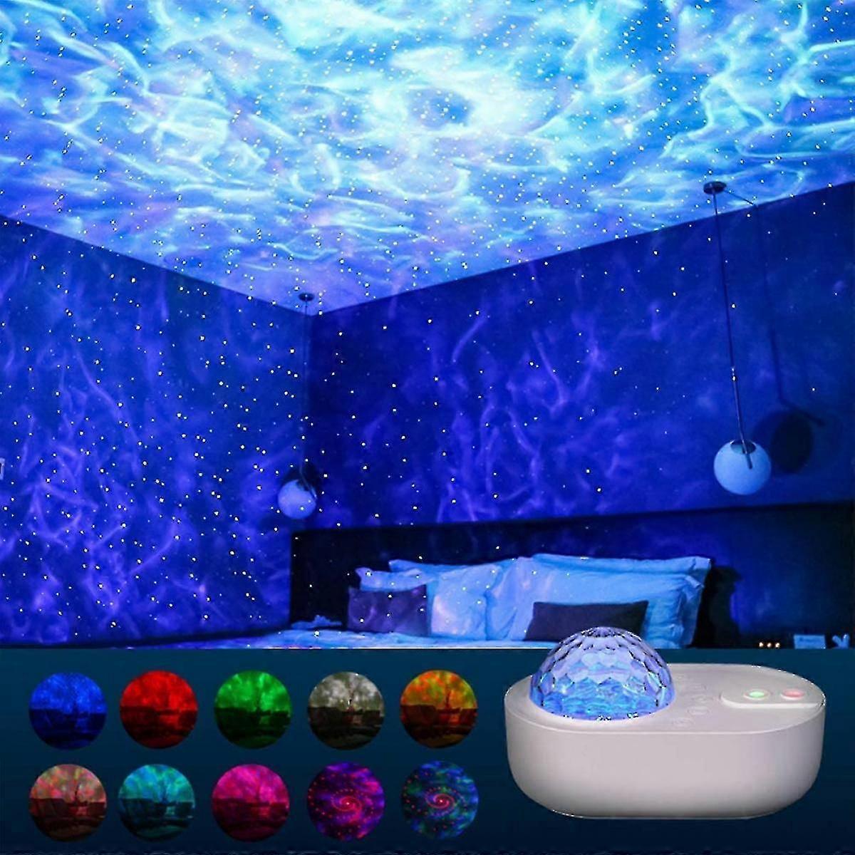 Cross-border Spaceship Projection Light Starry Sky Light Projector Creative Music Bluetoot