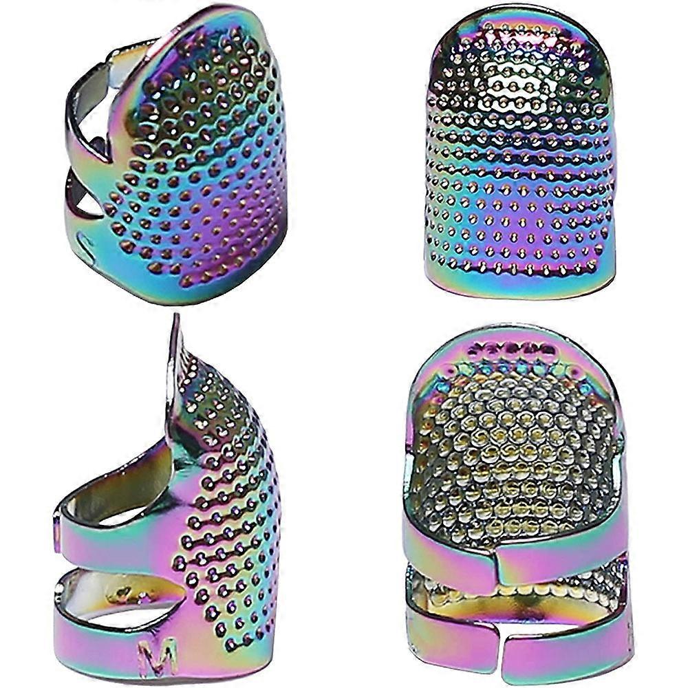 4 Pack Sewing Thimbles, Metal Sewing Thimble Finger Protector, Accessories DIY Sewing Tools