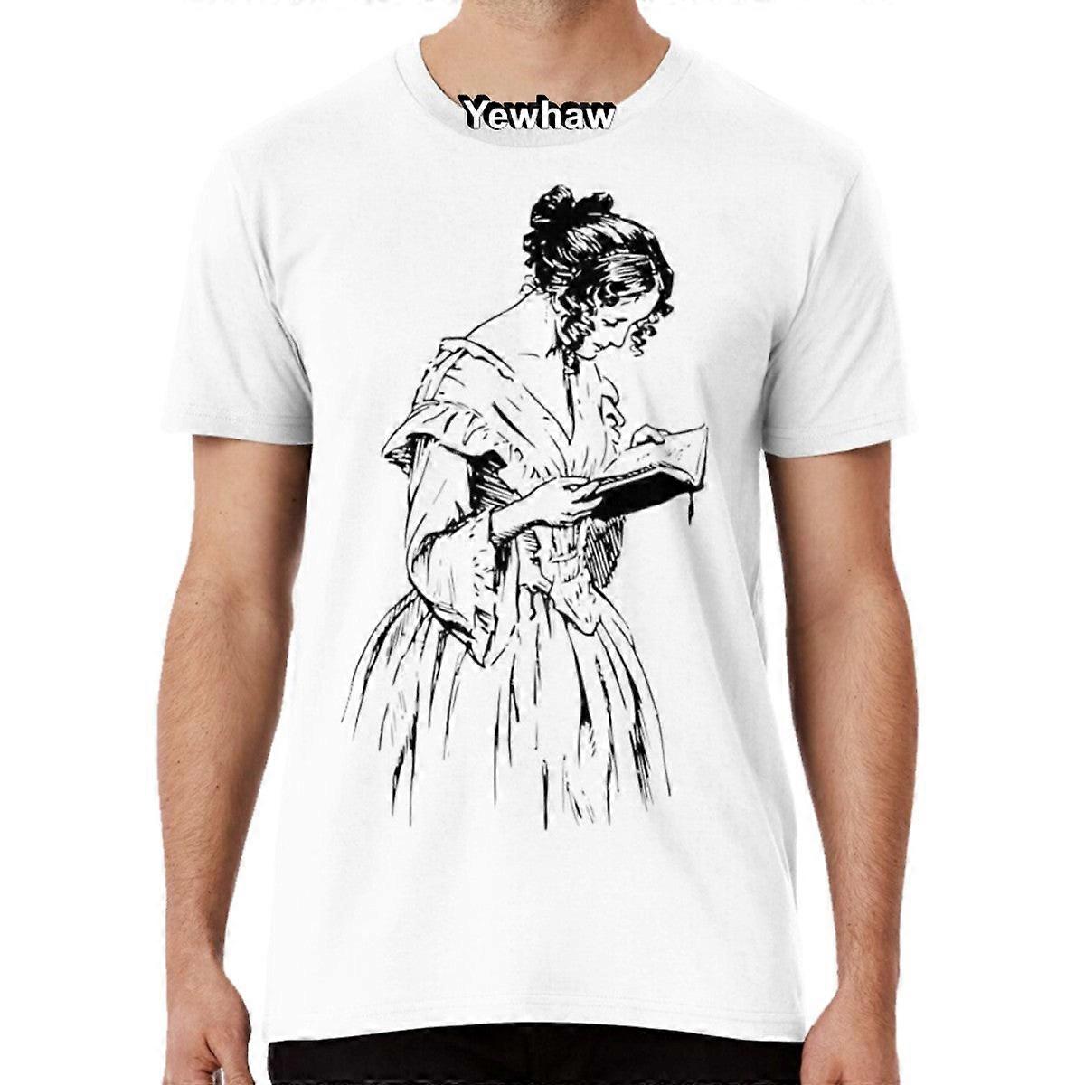 Kobieta Reading Book T-shirt