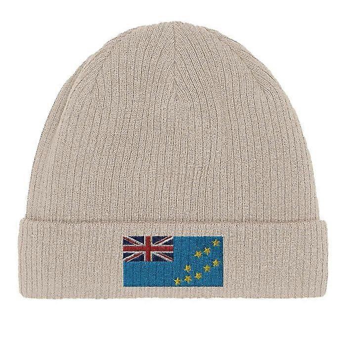 Tuvalu Flag Cape in Beige